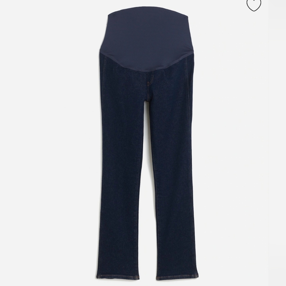 Madewell Maternity Dark Navy Straight-Leg Jeans